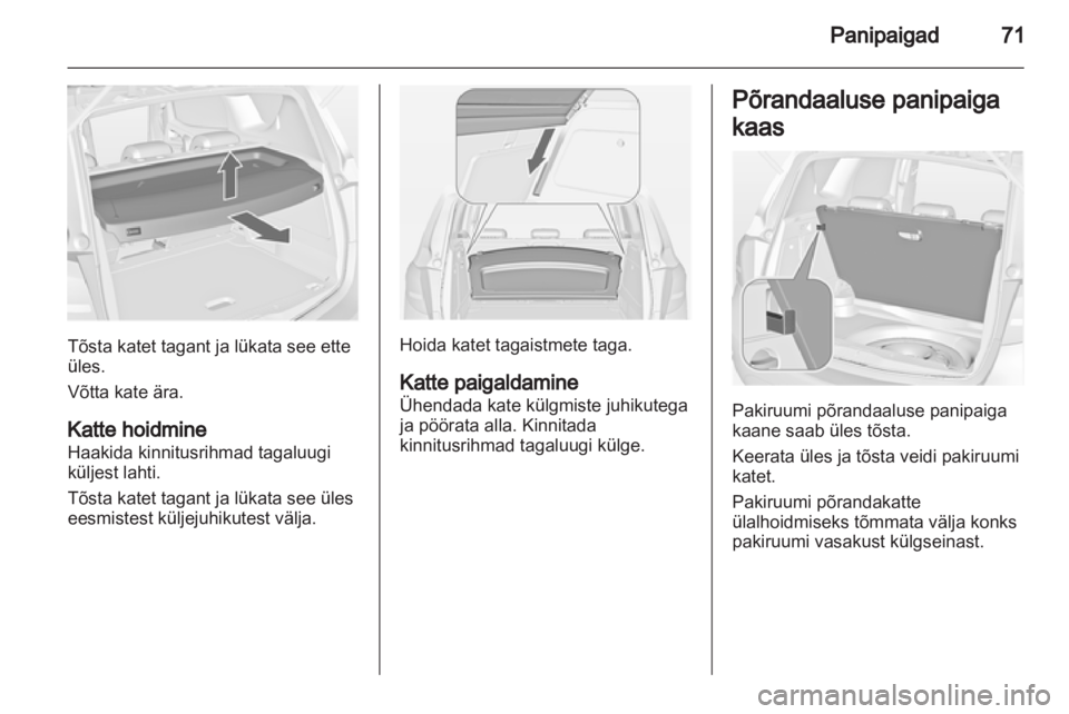 OPEL MERIVA 2012.5  Omaniku käsiraamat (in Estonian) 