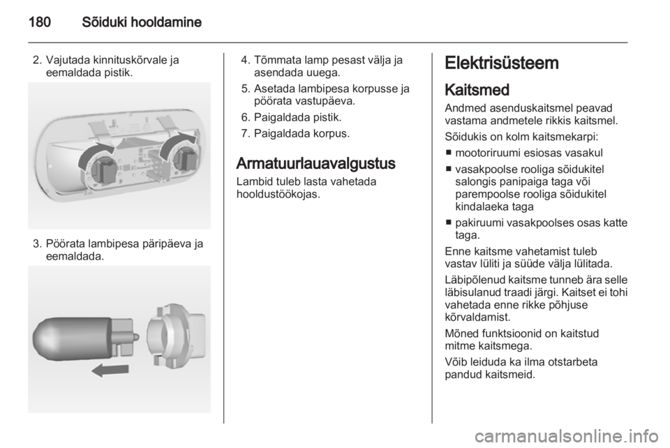 OPEL MERIVA 2013.5  Omaniku käsiraamat (in Estonian) 
