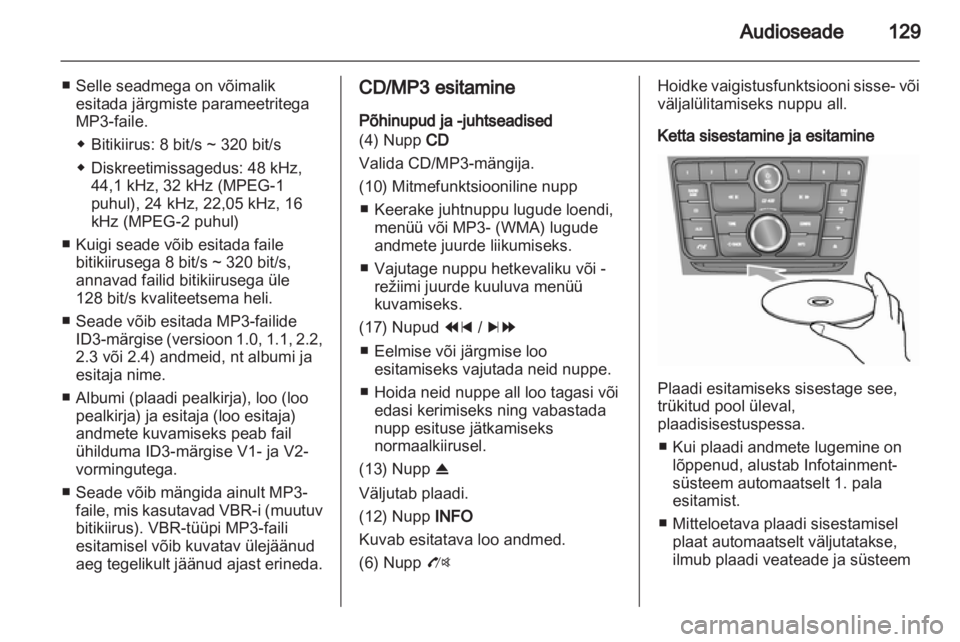 OPEL MOKKA 2013  Infotainment-süsteemi juhend (in Estonian) 