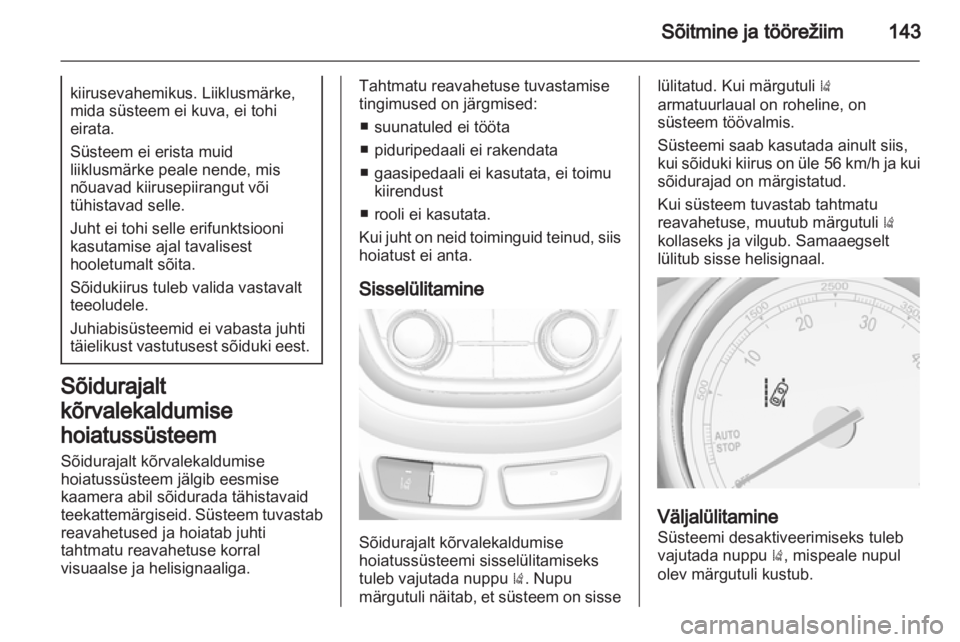 OPEL MOKKA 2013  Omaniku käsiraamat (in Estonian) 