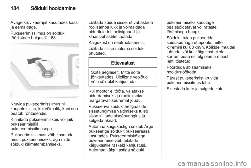OPEL MOKKA 2013  Omaniku käsiraamat (in Estonian) 