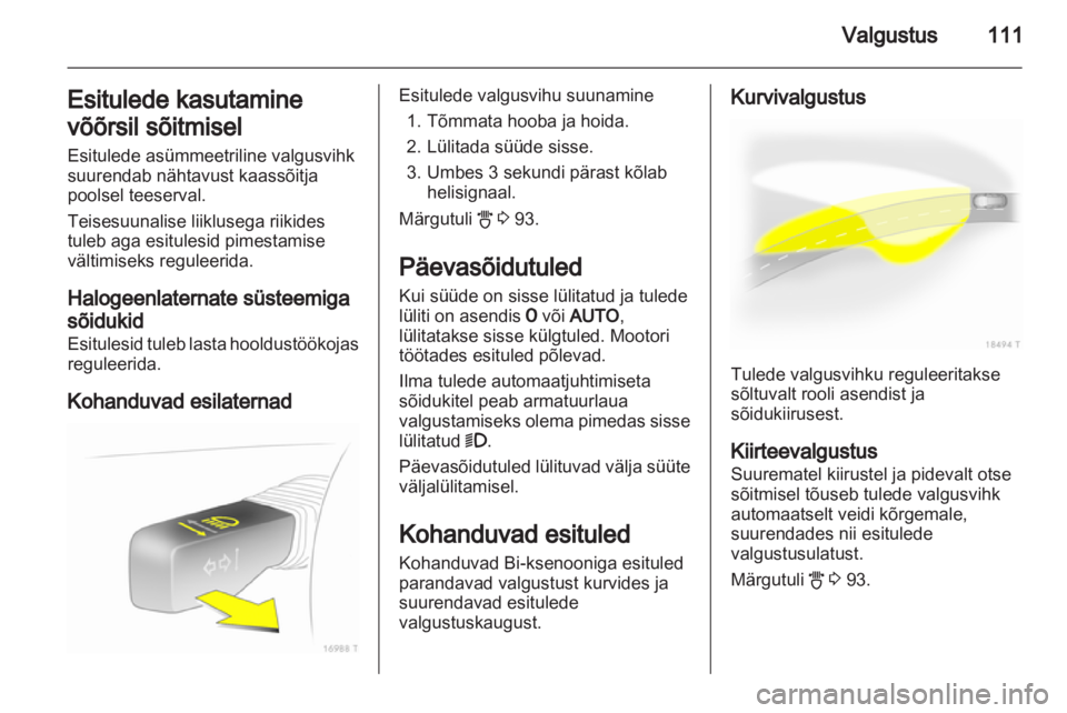 OPEL ZAFIRA 2011.5  Omaniku käsiraamat (in Estonian) 