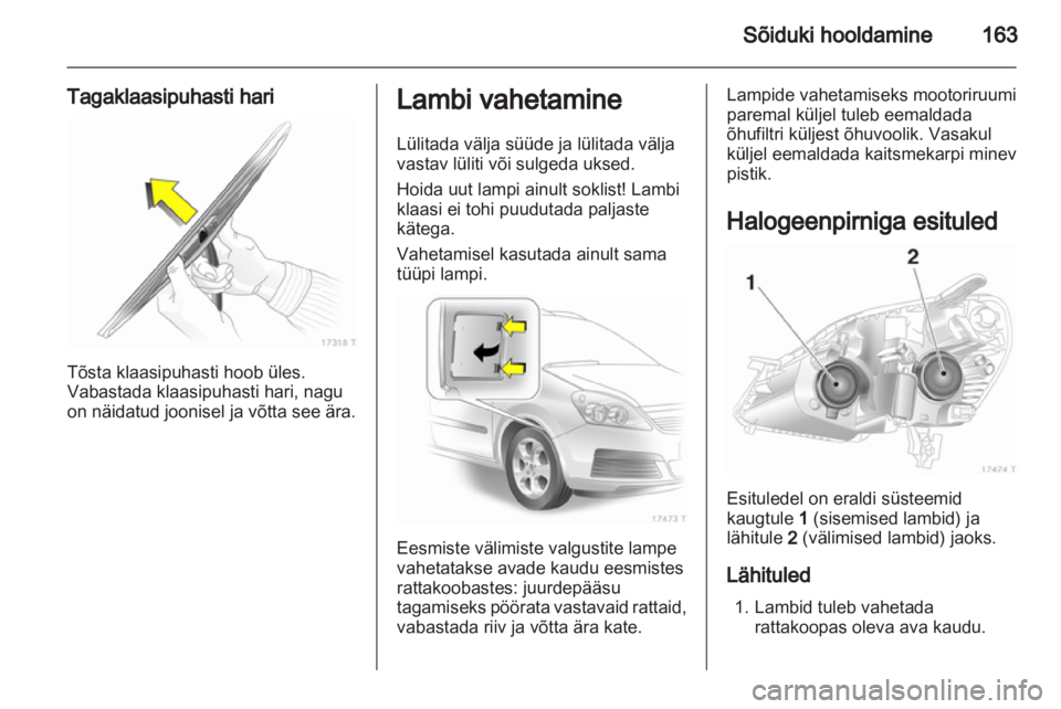 OPEL ZAFIRA 2011.5  Omaniku käsiraamat (in Estonian) 