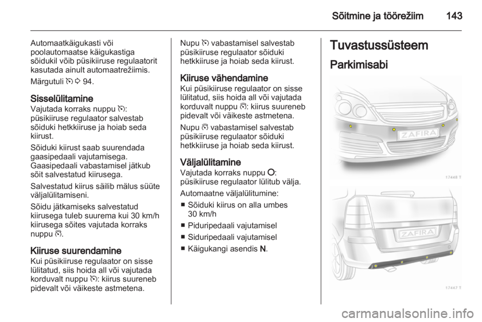 OPEL ZAFIRA 2012 Omaniku käsiraamat (in Estonian) OPEL ZAFIRA 2012 Omaniku käsiraamat (in Estonian)