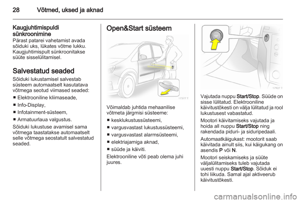 OPEL ZAFIRA 2012  Omaniku käsiraamat (in Estonian) 
