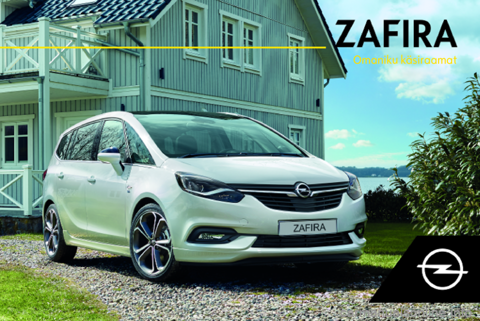 OPEL ZAFIRA C 2019  Omaniku käsiraamat (in Estonian) 