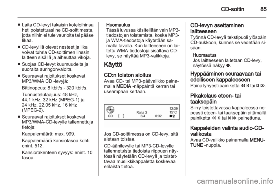 OPEL ADAM 2013  Infotainment-ohjekirja (in Finnish) 