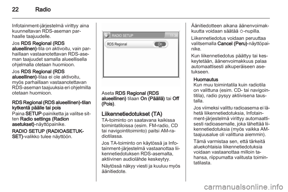 OPEL ANTARA 2012  Infotainment-ohjekirja (in Finnish) 