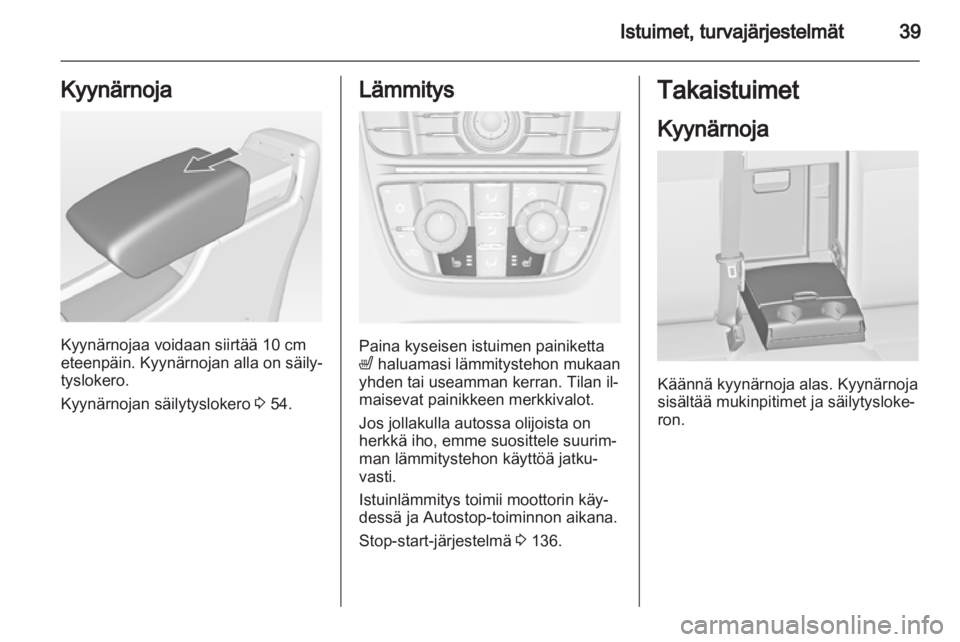 OPEL ASTRA J 2011.5  Ohjekirja (in Finnish) 