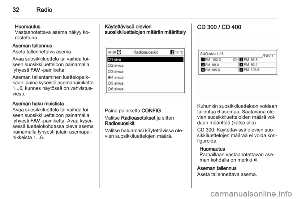 OPEL ASTRA J 2012  Infotainment-ohjekirja (in Finnish) 