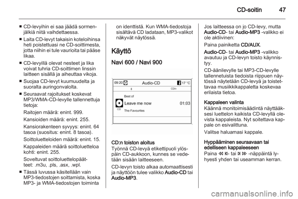 OPEL ASTRA J 2012  Infotainment-ohjekirja (in Finnish) 