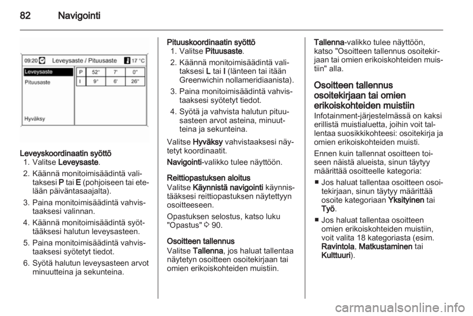 OPEL ASTRA J 2012  Infotainment-ohjekirja (in Finnish) 