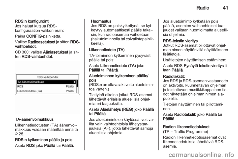 OPEL ASTRA J 2013  Infotainment-ohjekirja (in Finnish) 