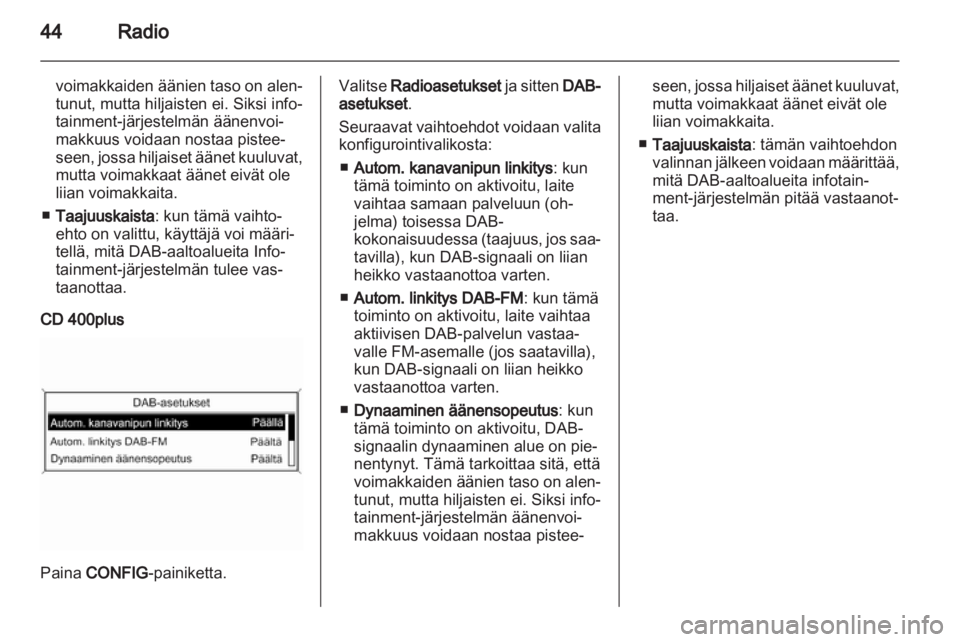 OPEL ASTRA J 2013  Infotainment-ohjekirja (in Finnish) 