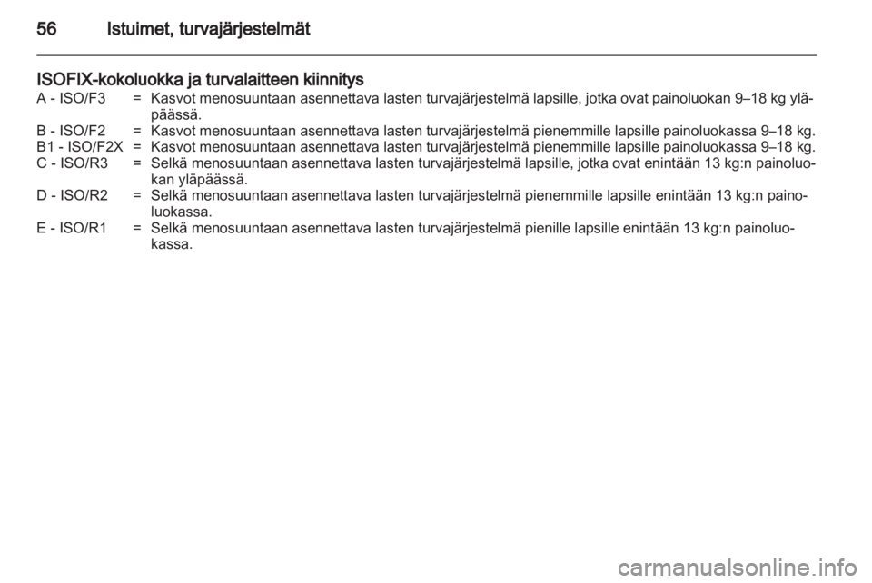 OPEL ASTRA J 2013  Ohjekirja (in Finnish)  OPEL ASTRA J 2013  Ohjekirja (in Finnish)