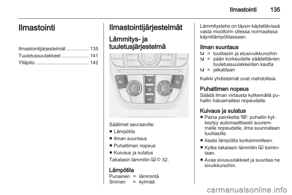 OPEL ASTRA J HB5 & ST 2012  Ohjekirja (in Finnish) 