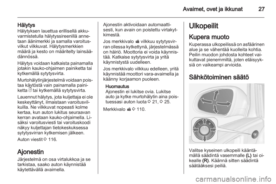 OPEL ASTRA J HB5 & ST 2012.5  Ohjekirja (in Finnish) 