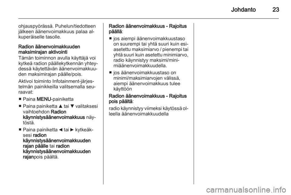 OPEL COMBO D 2013  Infotainment-ohjekirja (in Finnish) 