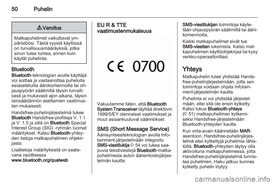 OPEL COMBO D 2013  Infotainment-ohjekirja (in Finnish) 