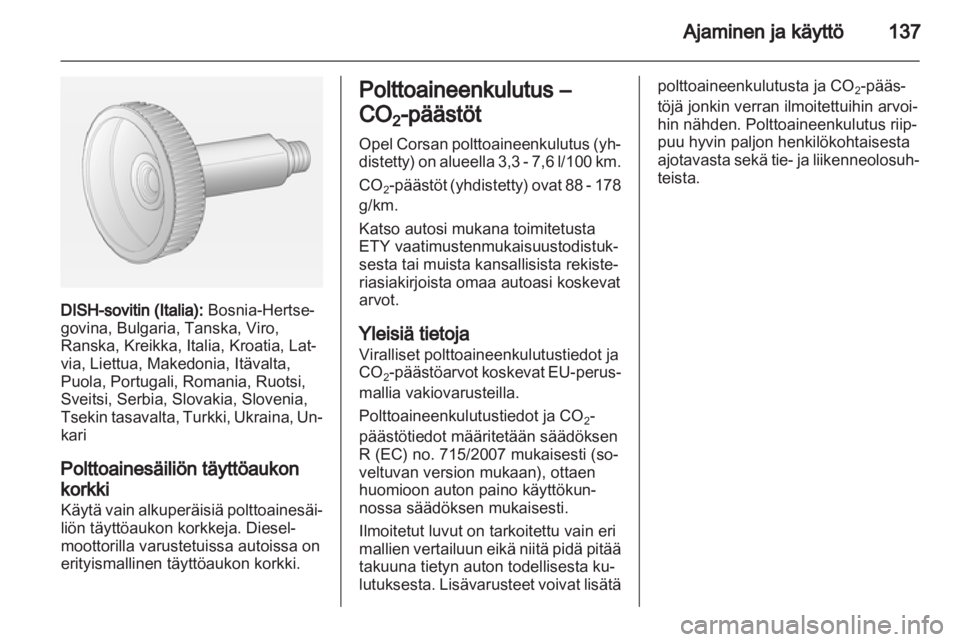 OPEL CORSA 2013.5  Ohjekirja (in Finnish) 