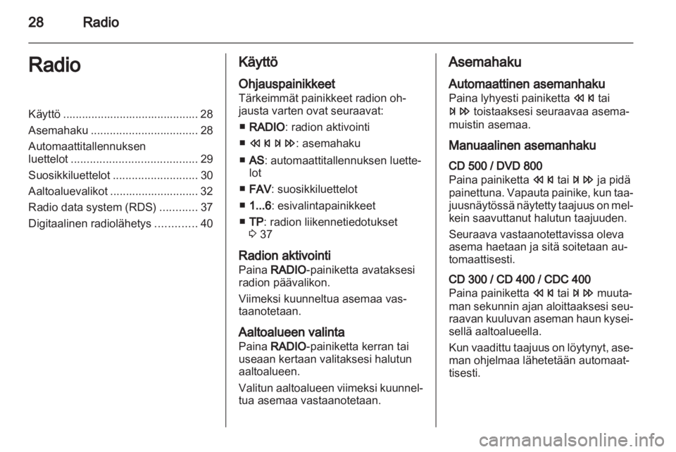 OPEL INSIGNIA 2010.5  Infotainment-ohjekirja (in Finnish) 