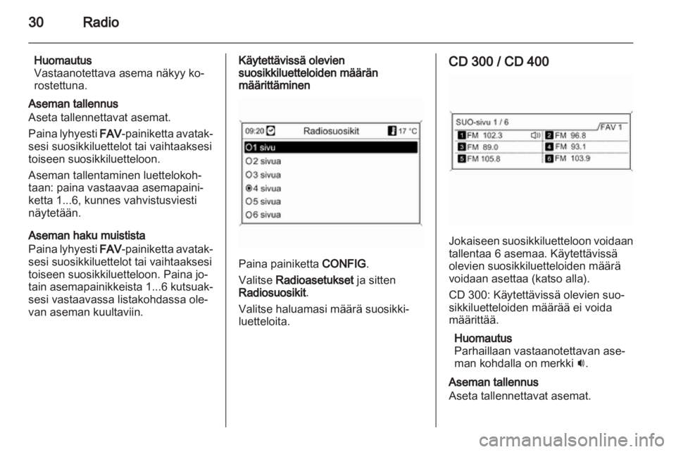 OPEL INSIGNIA 2011  Infotainment-ohjekirja (in Finnish) 