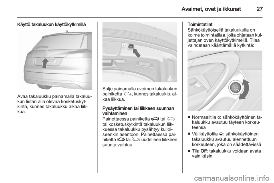 OPEL INSIGNIA 2012  Ohjekirja (in Finnish) 