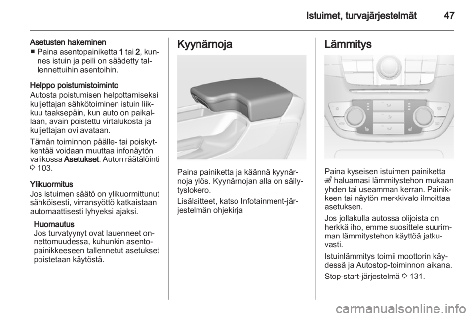 OPEL INSIGNIA 2012  Ohjekirja (in Finnish) 