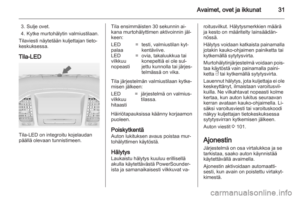 OPEL INSIGNIA 2012.5  Ohjekirja (in Finnish) 