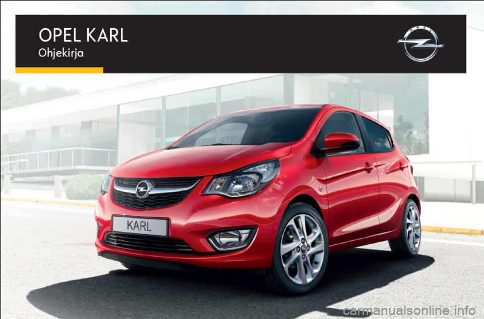 OPEL KARL 2015.75  Ohjekirja (in Finnish) 