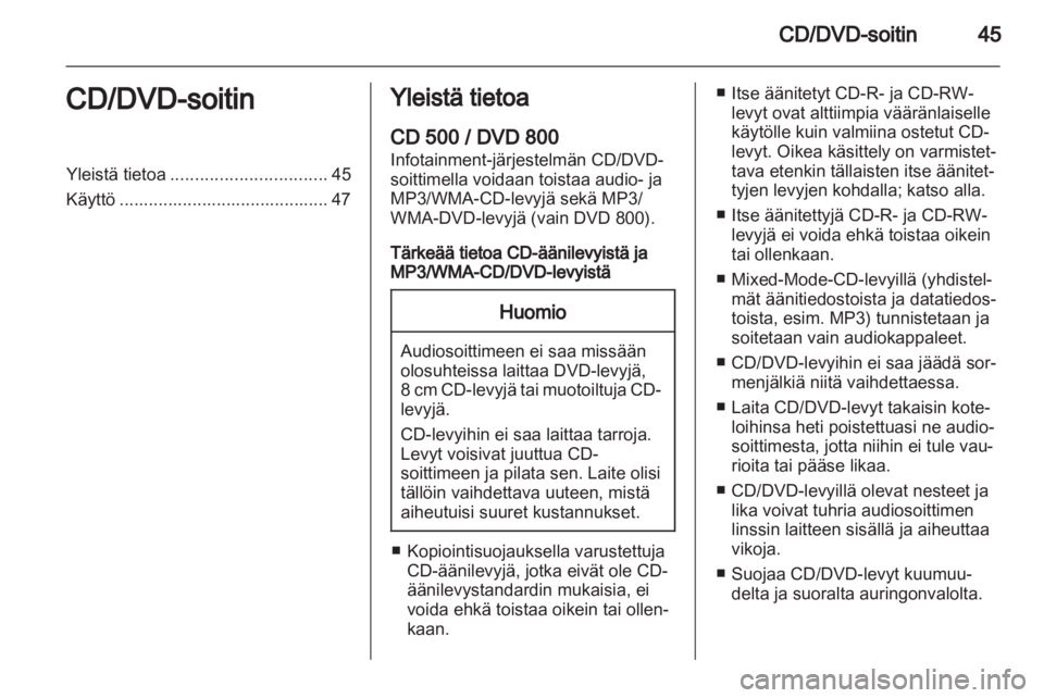 OPEL MERIVA 2011  Infotainment-ohjekirja (in Finnish) 