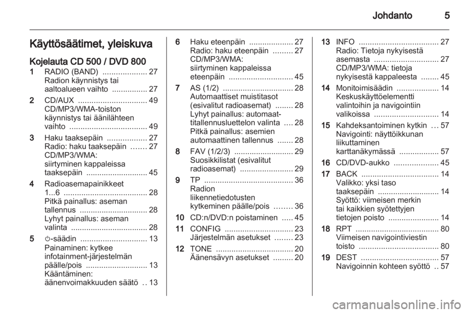 OPEL MERIVA 2011.25  Infotainment-ohjekirja (in Finnish) 