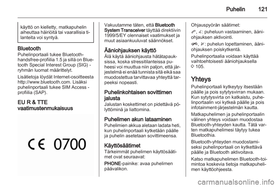 OPEL MERIVA 2013  Infotainment-ohjekirja (in Finnish) 