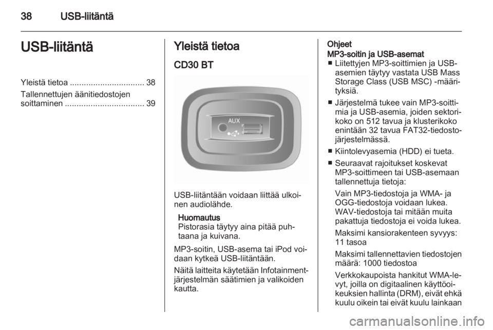 OPEL VIVARO 2012 Infotainment-ohjekirja (in Finnish) OPEL VIVARO 2012 Infotainment-ohjekirja (in Finnish)