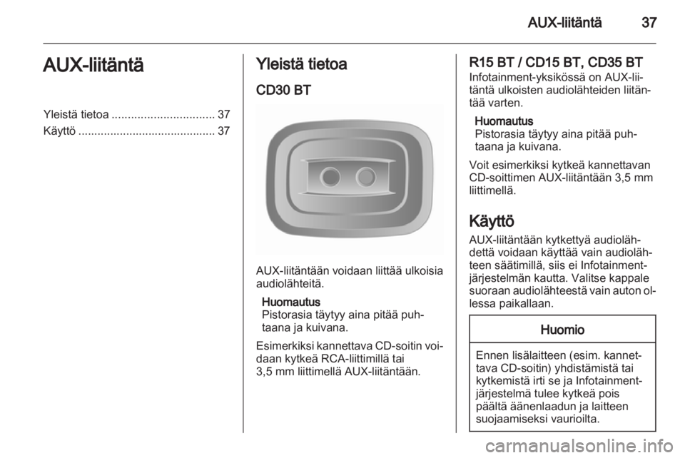 OPEL VIVARO 2013 Infotainment-ohjekirja (in Finnish) OPEL VIVARO 2013 Infotainment-ohjekirja (in Finnish)