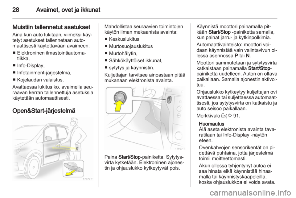 OPEL ZAFIRA 2010 Ohjekirja (in Finnish) OPEL ZAFIRA 2010 Ohjekirja (in Finnish)
