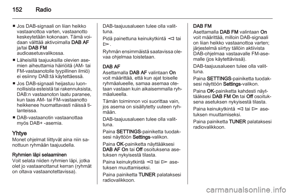 OPEL ZAFIRA B 2014  Infotainment-ohjekirja (in Finnish) 