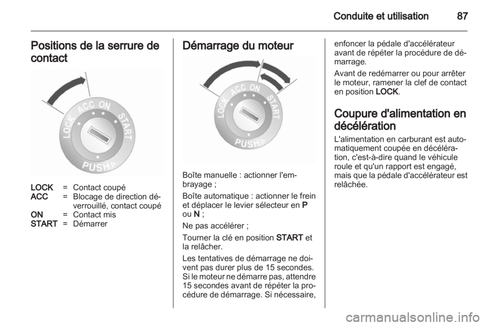 OPEL AGILA 2011 Manuel dutilisation (in French) OPEL AGILA 2011 Manuel dutilisation (in French)