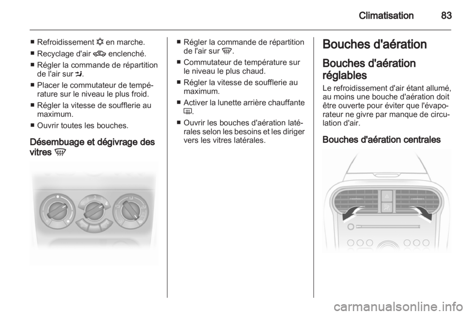 OPEL AGILA 2012  Manuel dutilisation (in French) 