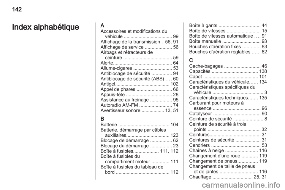 OPEL AGILA 2012.5 Manuel dutilisation (in French) OPEL AGILA 2012.5 Manuel dutilisation (in French)