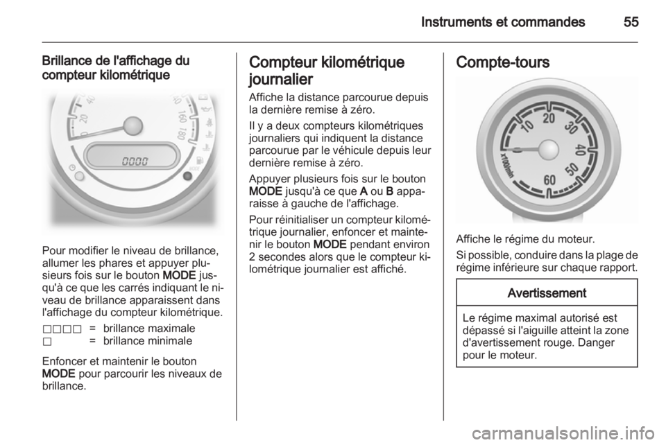 OPEL AGILA 2012.5  Manuel dutilisation (in French) 