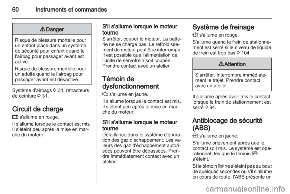 OPEL AGILA 2012.5  Manuel dutilisation (in French) 
