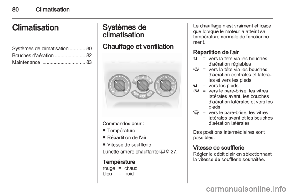 OPEL AGILA 2012.5 Manuel dutilisation (in French) OPEL AGILA 2012.5 Manuel dutilisation (in French)