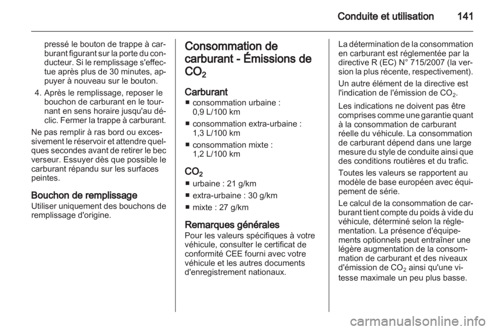 OPEL AMPERA 2012.5 Manuel dutilisation (in French) OPEL AMPERA 2012.5 Manuel dutilisation (in French)