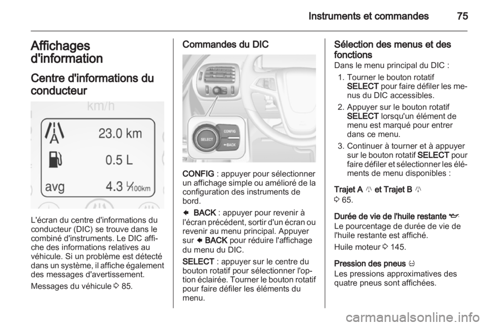 OPEL AMPERA 2012.5  Manuel dutilisation (in French) 