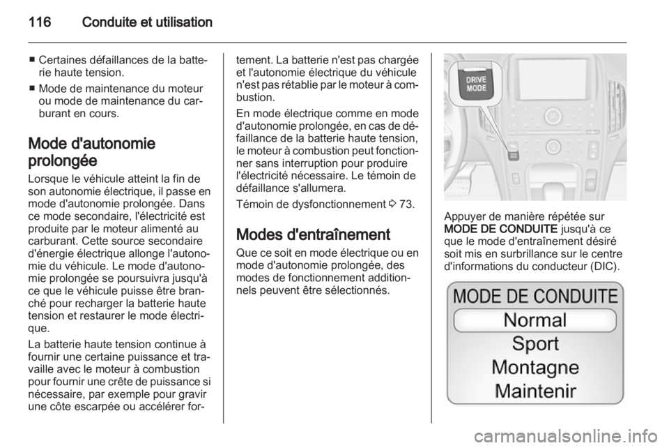OPEL AMPERA 2013 Manuel dutilisation (in French) OPEL AMPERA 2013 Manuel dutilisation (in French)
