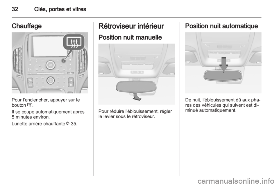 OPEL AMPERA 2013  Manuel dutilisation (in French) 