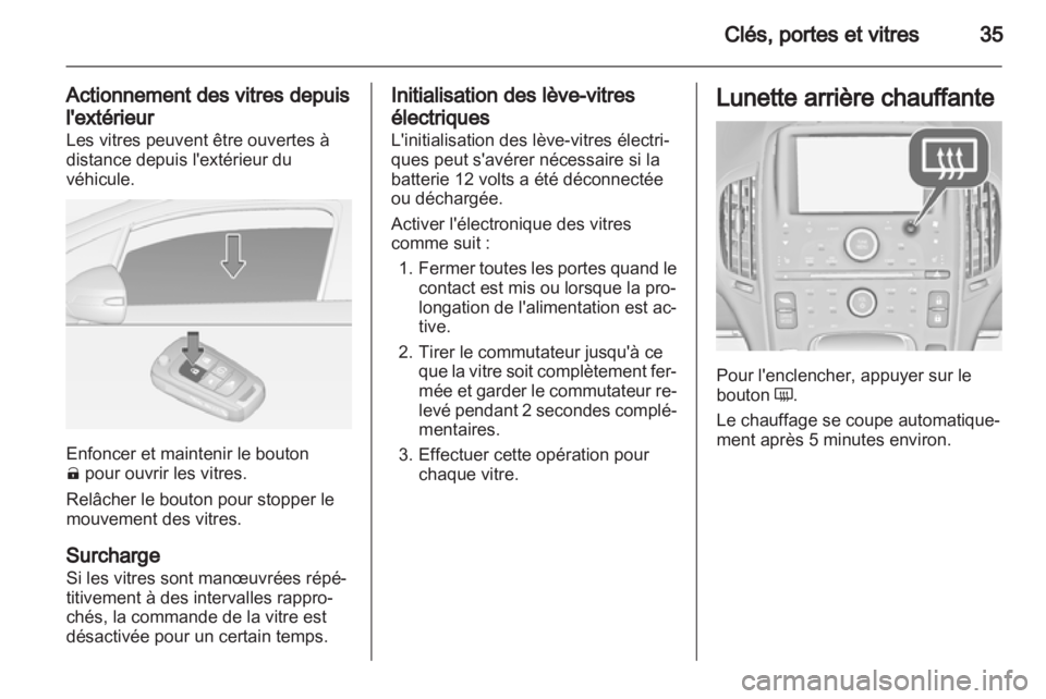 OPEL AMPERA 2013  Manuel dutilisation (in French) 