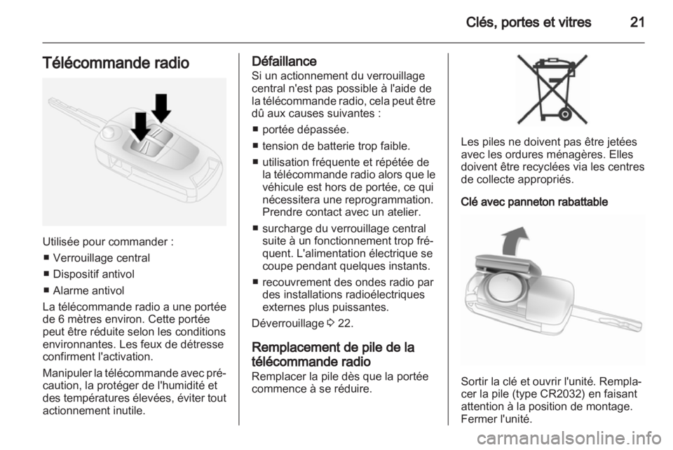 OPEL ANTARA 2012.5  Manuel dutilisation (in French) 