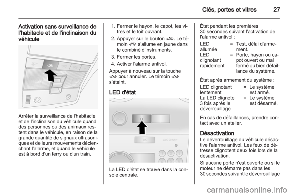 OPEL ANTARA 2012.5  Manuel dutilisation (in French) 